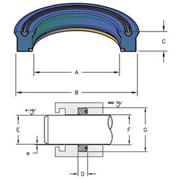 Parker/Commercial Intertech 22031-621 Rod Seal