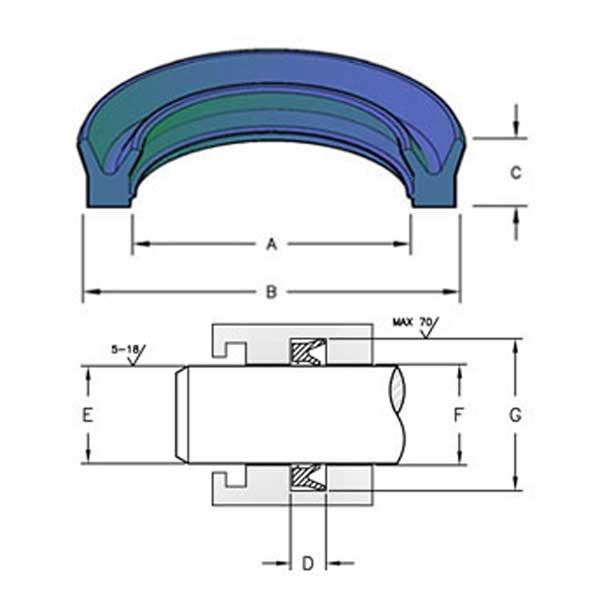 Volvo 4784047 Rod Seal